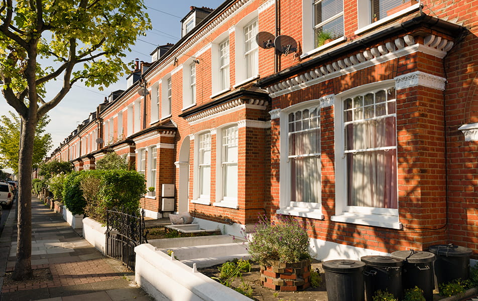 Row of terraced houses
